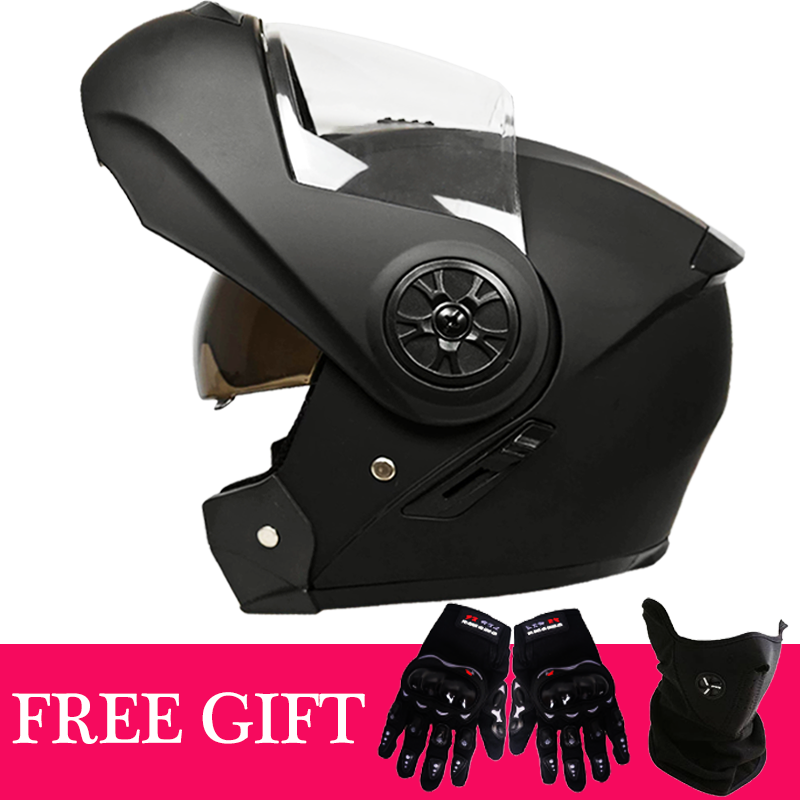 Full Face Motorcycle Helmet With Bluetooth - Çıkarılabilir İç Güneşlikli Flip Up Motosiklet