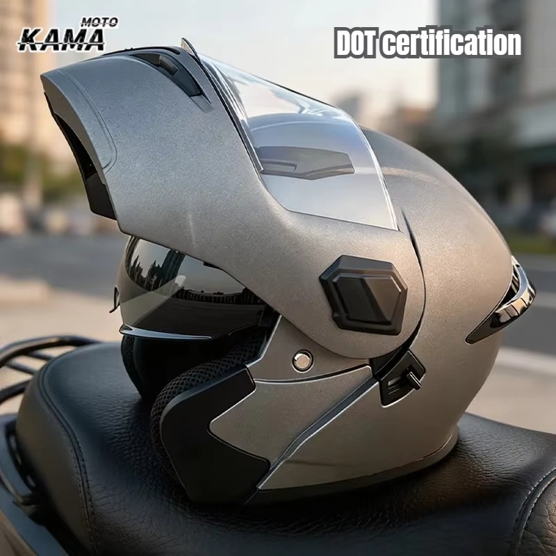 Modular Flip Up Motorcycle Helmet Dot Approved - Katlanabilir, Modüler Motosiklet Kaskı, Erkek ve