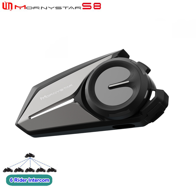 Full Face Motorcycle Helmet With Bluetooth - Mornystar S8 Bluetooth Motosiklet Kaskı Interkom