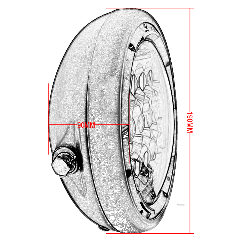 7 inç LED Motosiklet Far Evren - Universal Motorcycle Led Headlight Projector incelemesi ve fiyatı