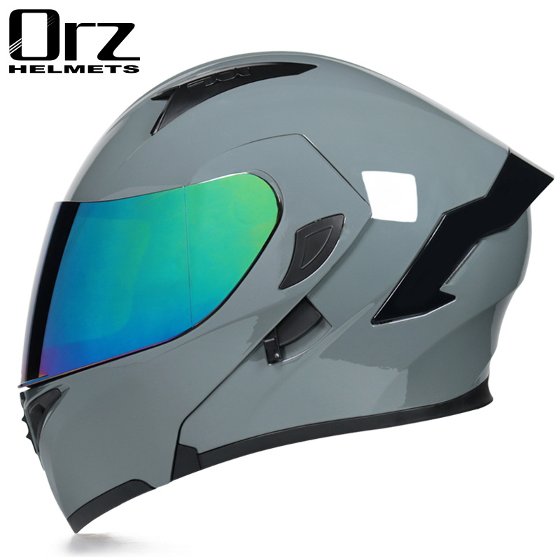 DOT onaylı güvenlik modüler ka - Dual Visor Motorcycle Racing Helmet incelemesi ve fiyatı