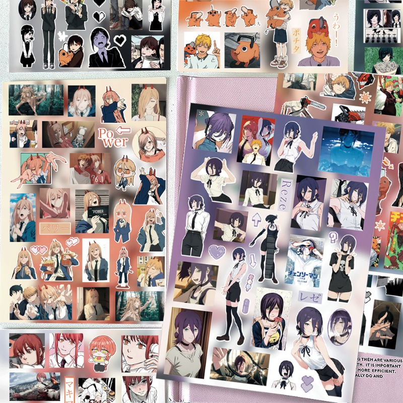 Chainsaw Man 8 adet Sticker Yü - Atv Parts incelemesi ve fiyatı