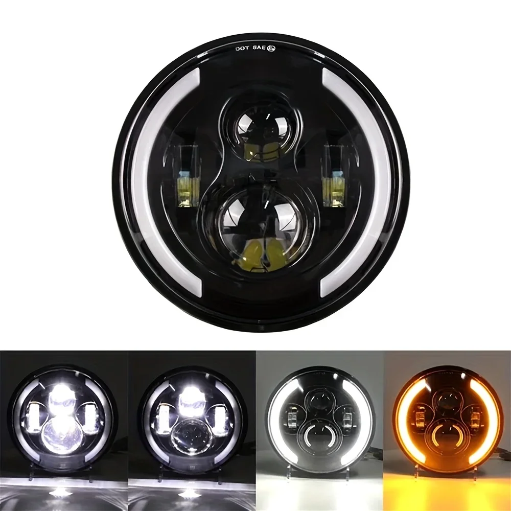 TCYATO 50W 7 İnç 17,78 cm LED  - Universal Motorcycle Led Headlight Projector incelemesi ve fiyatı