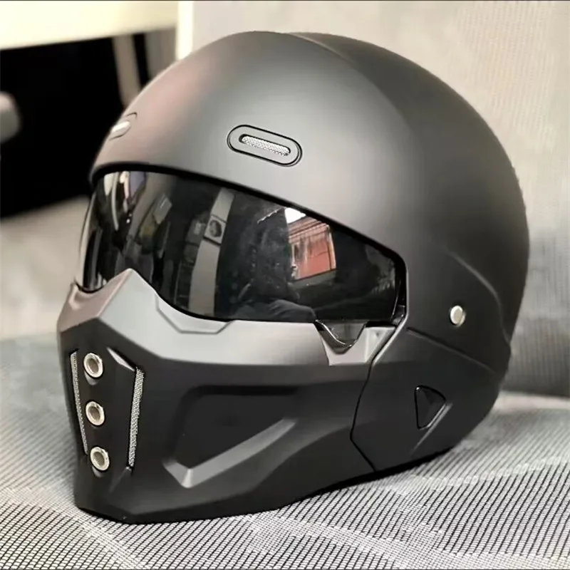 Vintage Retro Motosiklet Kaskı - Full Face Motorcycle Helmet With Bluetooth incelemesi ve fiyatı